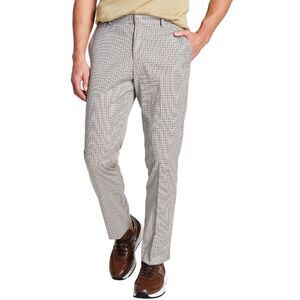 Tommy Hilfiger Mens Modern-Fit Performance Check Dress Pants 33W x 32L Tan - NWT